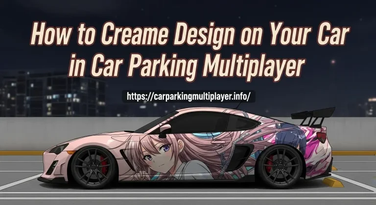 How to Create Anime Design on your Car in Car Parking Multiplayer?