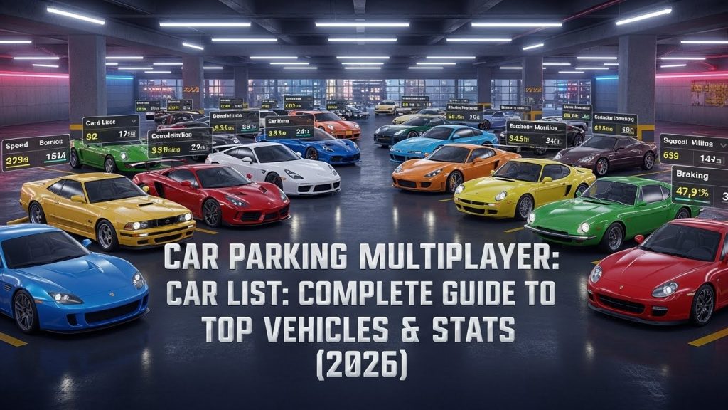 Car Parking Multiplayer is one of the most popular open-world driving simulators available on both PC and mobile platforms. The game Car List combines realistic car handling,
